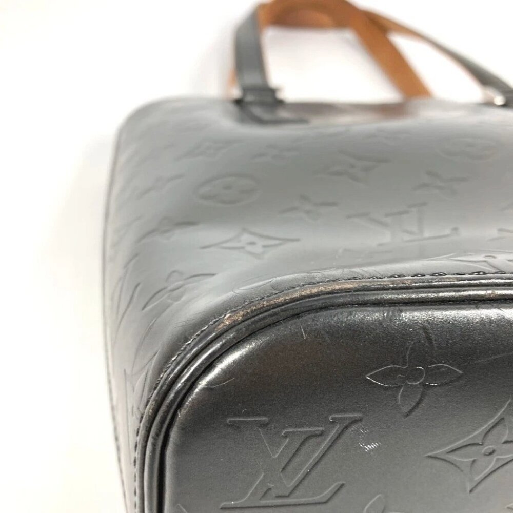 LOUIS VUITTON M55112 Stockton Tote Bag Shoulder Bag Monogram matte leather Black - Picture 9 of 15